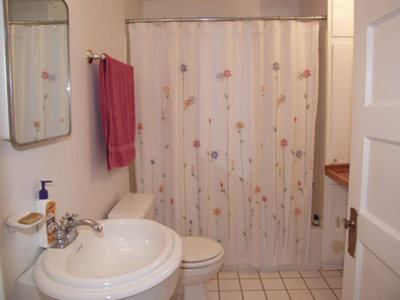 The guest bathroom